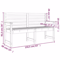 VidaXL 824068 outdoor bench Wood - Additional view 7