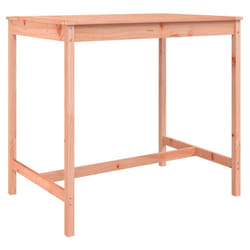 vidaXL Garden Table Outdoor Table Patio Wooden Dining Table Solid Wood Pine - natural douglas, 121 x 82.5 x 110 cm