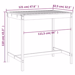 VidaXL 824097 outdoor table - Additional view 7