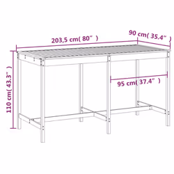 VidaXL 824104 outdoor table - Additional view 7