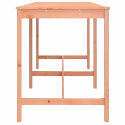 vidaXL Garden Table Outdoor Table Patio Wooden Dining Table Solid Wood Pine - natural douglas, 203.5 x 90 x 110 cm