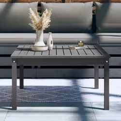 vidaXL Garden Table Outdoor Table Patio Wooden Dining Table Solid Wood Pine - grey pine, 82.5 x 82.5 x 45 cm