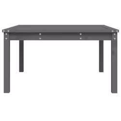 vidaXL Garden Table Outdoor Table Patio Wooden Dining Table Solid Wood Pine - grey pine, 82.5 x 82.5 x 45 cm - Additional view 5