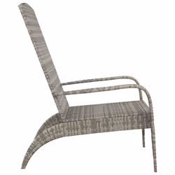 VidaXL 319695 outdoor chair Terrace Padded seat Polyrattan, Steel Grey - Additional view 4