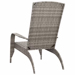 VidaXL 319695 outdoor chair Terrace Padded seat Polyrattan, Steel Grey - Additional view 5