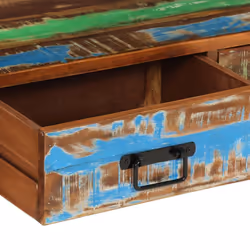 vidaXL Solid Acacia Wood TV Cabinet Console Table Sideboard Stereo Media Stand - solid reclaimed wood - Additional view 4