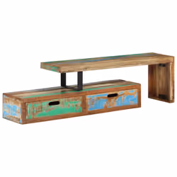 vidaXL Solid Acacia Wood TV Stand Living Room Sideboard TV Unit Side Cabinet - solid reclaimed wood - Additional view 10