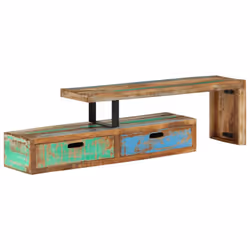 vidaXL Solid Acacia Wood TV Stand Living Room Sideboard TV Unit Side Cabinet - solid reclaimed wood - Additional view 9