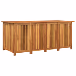 vidaXL Garden Storage Box Outdoor Storage Bench Blanket Box Solid Wood Acacia