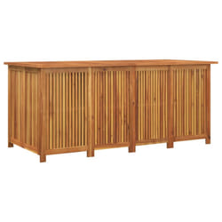 vidaXL Garden Storage Box Outdoor Storage Bench Blanket Box Solid Wood Acacia