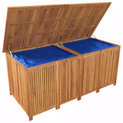 vidaXL Garden Storage Box Outdoor Storage Bench Blanket Box Solid Wood Acacia