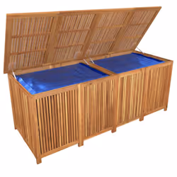 vidaXL Garden Storage Box 200x80x75 cm Solid Wood Acacia Outdoor Shed Chest