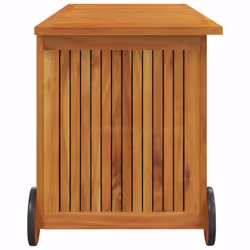 vidaXL Solid Wood Acacia Garden Storage Box with Wheels Tool Chest Storage - 113 x 50 x 58 cm - Additional view 4