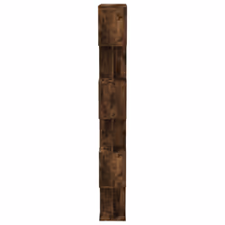 vidaXL Book Cabinet/Room Divider Engineered Wood Book Stand Multi Colours - smoked oak - Additional view 5