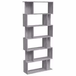 vidaXL Book Cabinet/Room Divider Engineered Wood Book Stand Multi Colours - grey sonoma