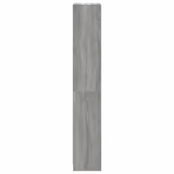 vidaXL Bookshelf Standing Shelf Storage Rack Book Cabinet Engineered Wood - grey sonoma, 40 x 24 x 143 cm - Additional view 4