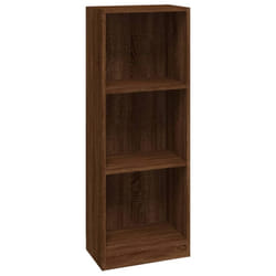 vidaXL Bookshelf Standing Shelf Storage Rack Book Cabinet Engineered Wood - brown oak, 40 x 24 x 109 cm