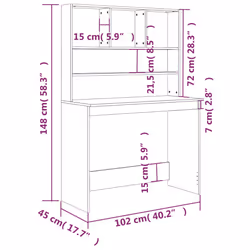 VidaXL 823001 desk - Additional view 8