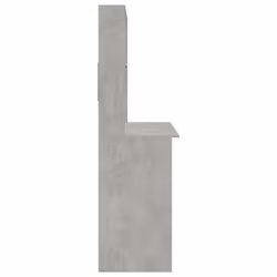 vidaXL Desk with Shelves Standing Desk Study Writing Table Engineered Wood - concrete grey - Additional view 5