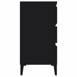 vidaXL Sideboard Side Cabinet Organiser Cupboard Highboard Engineered Wood - black - Additional view 5
