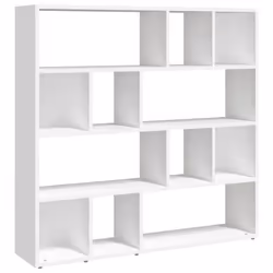 vidaXL Book Cabinet/Room Divider Bookshelf Storage Rack Bookcase Multi Colours - white