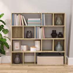 vidaXL Book Cabinet/Room Divider Bookshelf Storage Rack Bookcase Multi Colours - sonoma oak