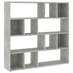 vidaXL Book Cabinet/Room Divider Bookshelf Storage Rack Bookcase Multi Colours - concrete grey