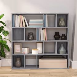 vidaXL Book Cabinet/Room Divider Bookshelf Storage Rack Bookcase Multi Colours - grey sonoma