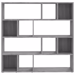 vidaXL Book Cabinet/Room Divider Bookshelf Storage Rack Bookcase Multi Colours - grey sonoma - Additional view 4