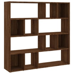 vidaXL Book Cabinet/Room Divider Bookshelf Storage Rack Bookcase Multi Colours - brown oak