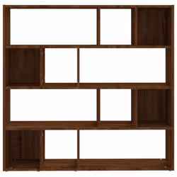 vidaXL Book Cabinet/Room Divider Bookshelf Storage Rack Bookcase Multi Colours - brown oak - Additional view 4