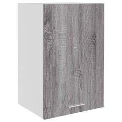 vidaXL Kitchen Cabinet Home Storage Shelf Organiser Cupboard Engineered Wood - grey sonoma, hanging cabinet 40 cm