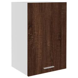 vidaXL Kitchen Cabinet Home Storage Shelf Organiser Cupboard Engineered Wood - brown oak, hanging cabinet 40 cm
