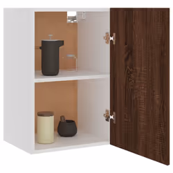 vidaXL Kitchen Cabinet Home Storage Shelf Organiser Cupboard Engineered Wood - brown oak, hanging cabinet 40 cm - Additional view 5