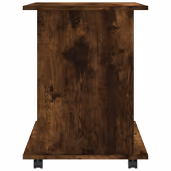 vidaXL Rolling Cabinet Office Side Table Hall Drawer Cabinet Engineered Wood - smoked oak - Additional view 5