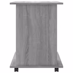 vidaXL Rolling Cabinet Office Side Table Hall Drawer Cabinet Engineered Wood - grey sonoma - Additional view 5