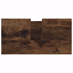 vidaXL Bathroom Cabinet Smoked Oak Engineered Wood Cupboard Storage Cabinet - Additional view 8