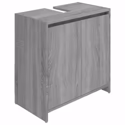 vidaXL Bathroom Cabinet Engineered Wood Organiser Storage Shelf Multi Colours - grey sonoma - Additional view 8