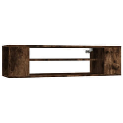 vidaXL Hanging TV Cabinet Entertainment Centre Wall TV Unit Engineered Wood - smoked oak