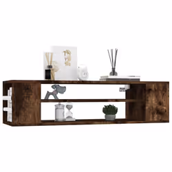 vidaXL Hanging TV Cabinet Entertainment Centre Wall TV Unit Engineered Wood - smoked oak
