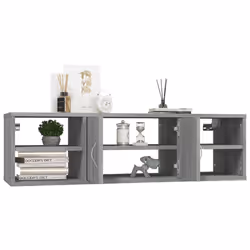VidaXL 826364 shelve Wood Grey - Additional view 4