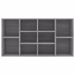 vidaXL Shoe Bench Engineered Wood Shoe Cabinet Organiser Shelf Multi Colours - grey sonoma - Additional view 4