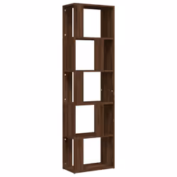 vidaXL Book Cabinet/Room Divider Book Stand Bookcase Shelf Engineered Wood - brown oak