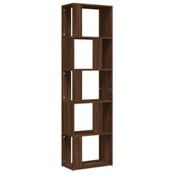 vidaXL Book Cabinet/Room Divider Book Stand Bookcase Shelf Engineered Wood - brown oak