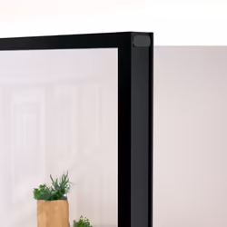 vidaXL Interior Door Inner Internal Door Panel Tempered Glass and Aluminium - black, 93 x 201.5 cm/4x2 grids