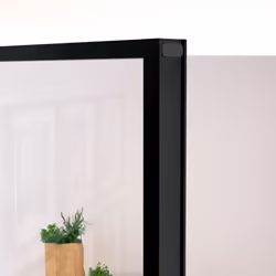 vidaXL Interior Door Inner Internal Door Panel Tempered Glass and Aluminium - black, 102 x 201.5 cm/4x2 grids - Additional view 5