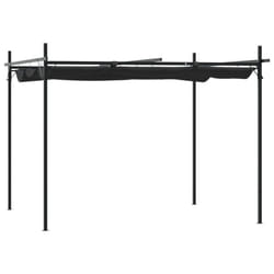 vidaXL Pergola with Retractable Roof Outdoor Canopy Shade Garden Gazebo Tent - anthracite, 295 x 292 x 230 cm