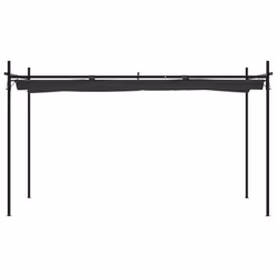 vidaXL Pergola with Retractable Roof Outdoor Canopy Shade Garden Gazebo Tent - anthracite, 395 x 292 x 230 cm