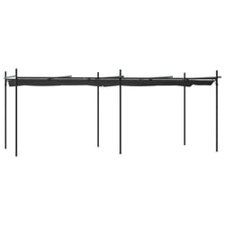 vidaXL Pergola with Retractable Roof Outdoor Canopy Shade Garden Gazebo Tent - anthracite, 589 x 292 x 230 cm