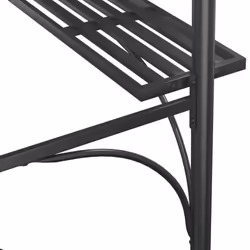vidaXL BBQ Gazebo with Side Shelves Anthracite 220x115x230cm Steel BBQ Shelter - Additional view 5